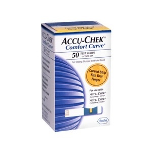 slide 1 of 1, Accu-Chek Comfort Curve Test Strips, 50 ct