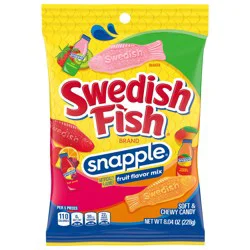 SWEDISH FISH Snapple Soft & Chewy Candy, 8.04 oz