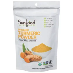 SunFood Superfoods Organic Turmeric Powder 4 oz