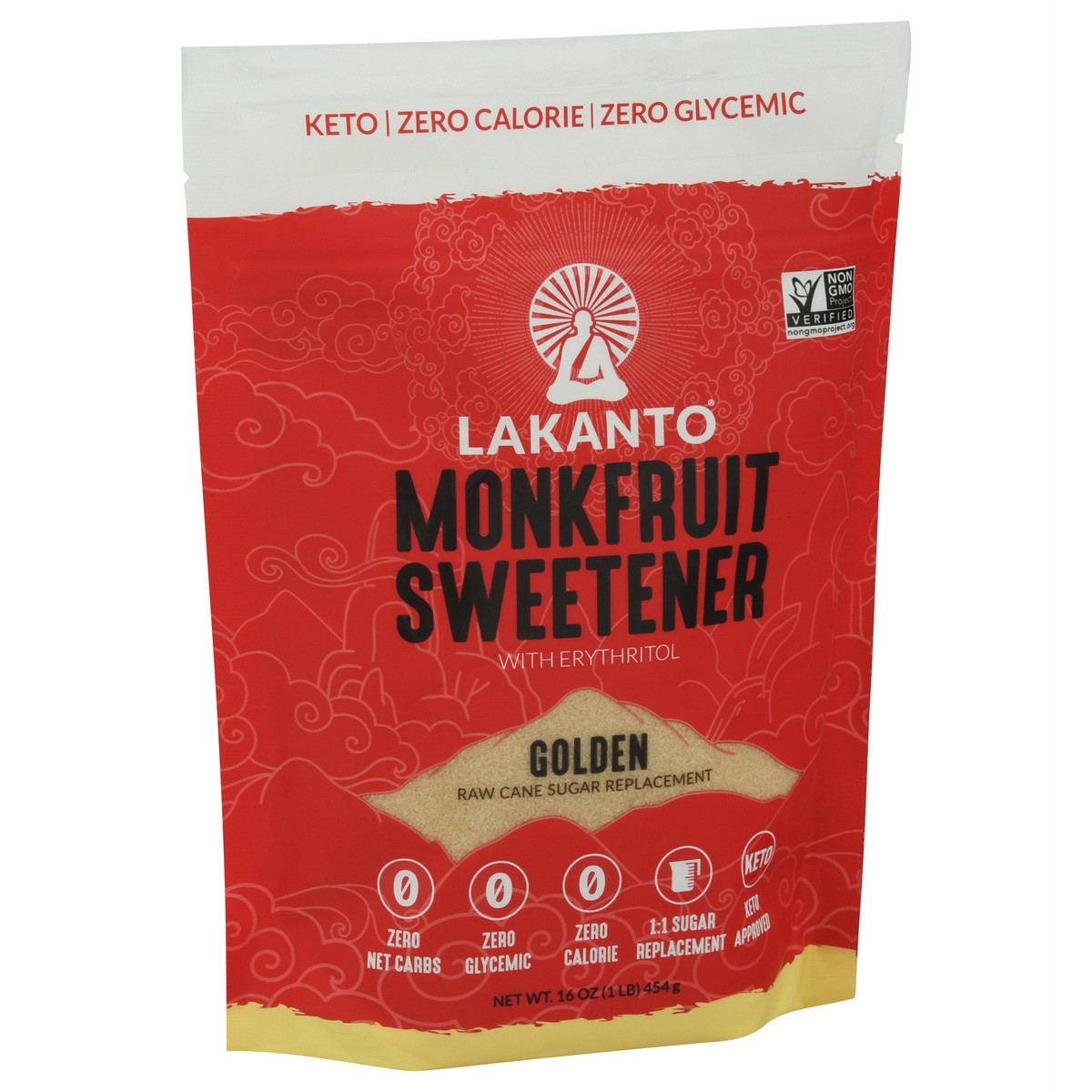 slide 2 of 9, Lakanto Golden Monk Fruit Sweetener with Erythritol 16 oz, 16 oz