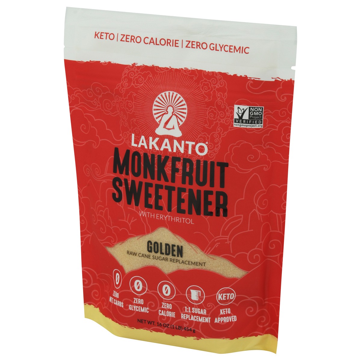 slide 2 of 9, Lakanto Golden Monk Fruit Sweetener with Erythritol 16 oz, 16 oz