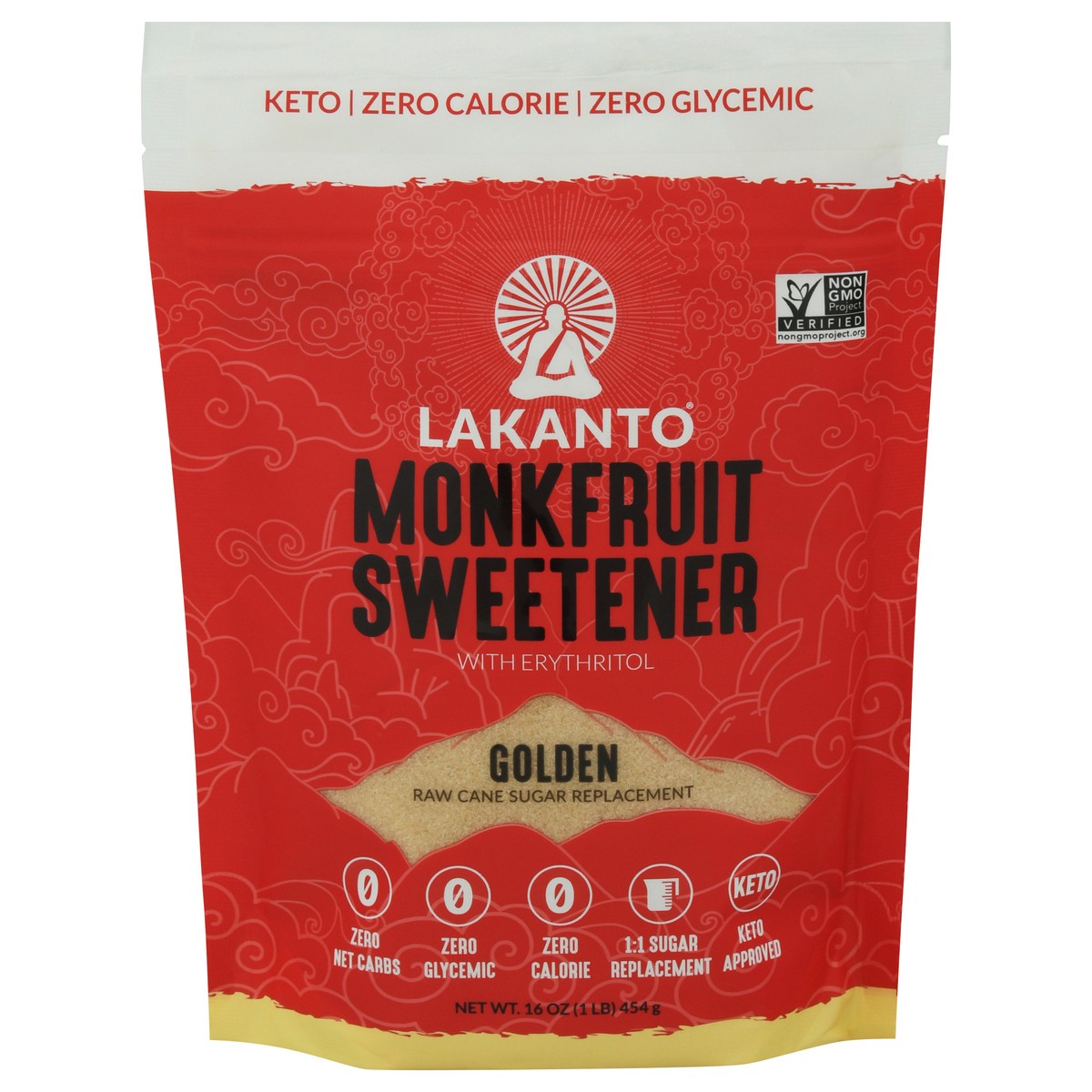 slide 1 of 9, Lakanto Golden Monk Fruit Sweetener with Erythritol 16 oz, 16 oz