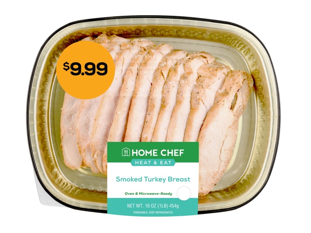 slide 1 of 1, Home Chef Heat & Eat Smoked Turkey Breast, 16 oz