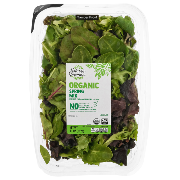 slide 1 of 1, Nature's Promise Organic Spring Mix, 11 oz