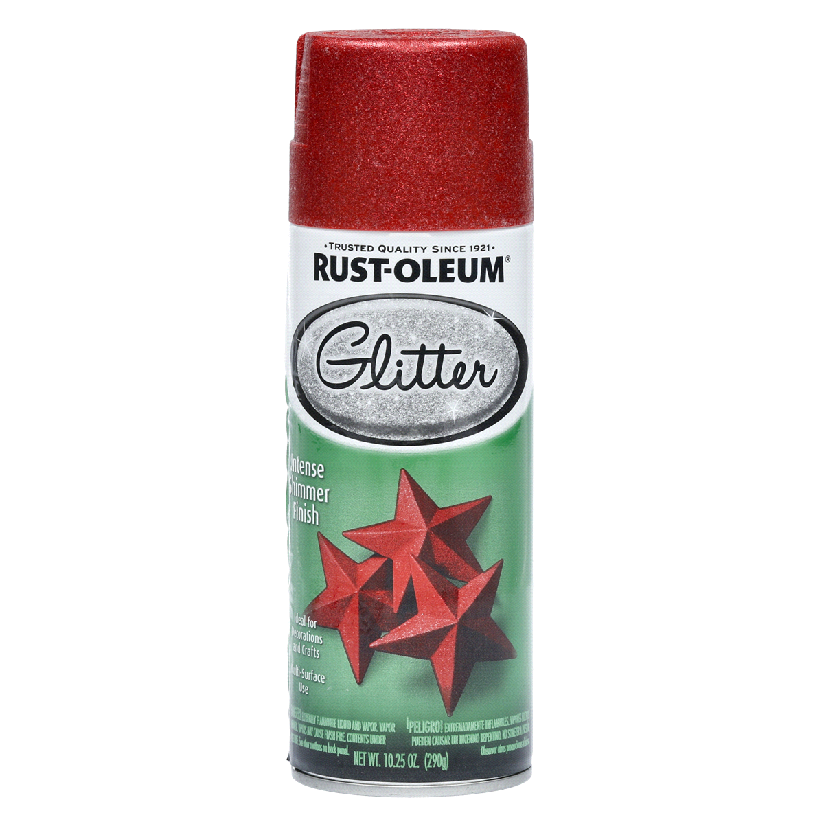 slide 1 of 9, Rust-Oleum Glitter Spray Paint - 268045, Red, 10.25 oz