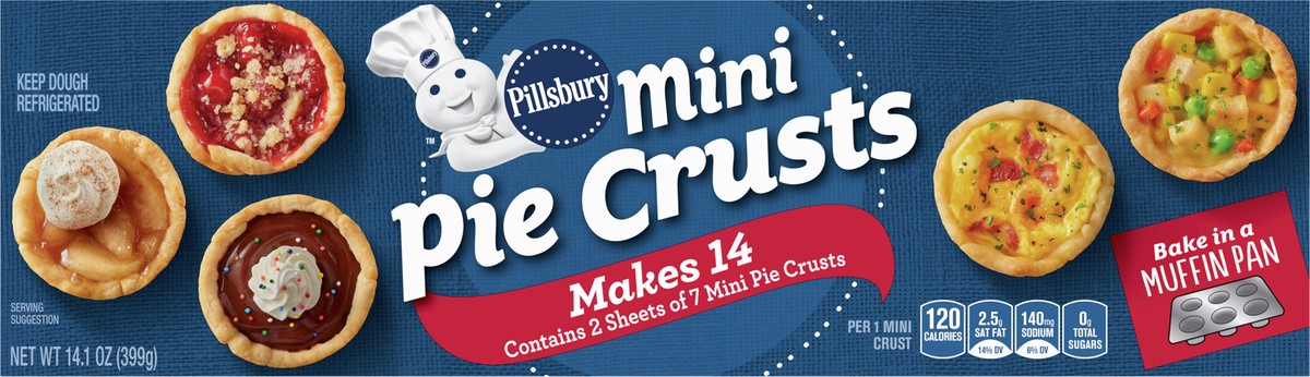 slide 6 of 9, Pillsbury Mini Pie Crusts, 14 ct., 14.1 oz., 14.1 oz