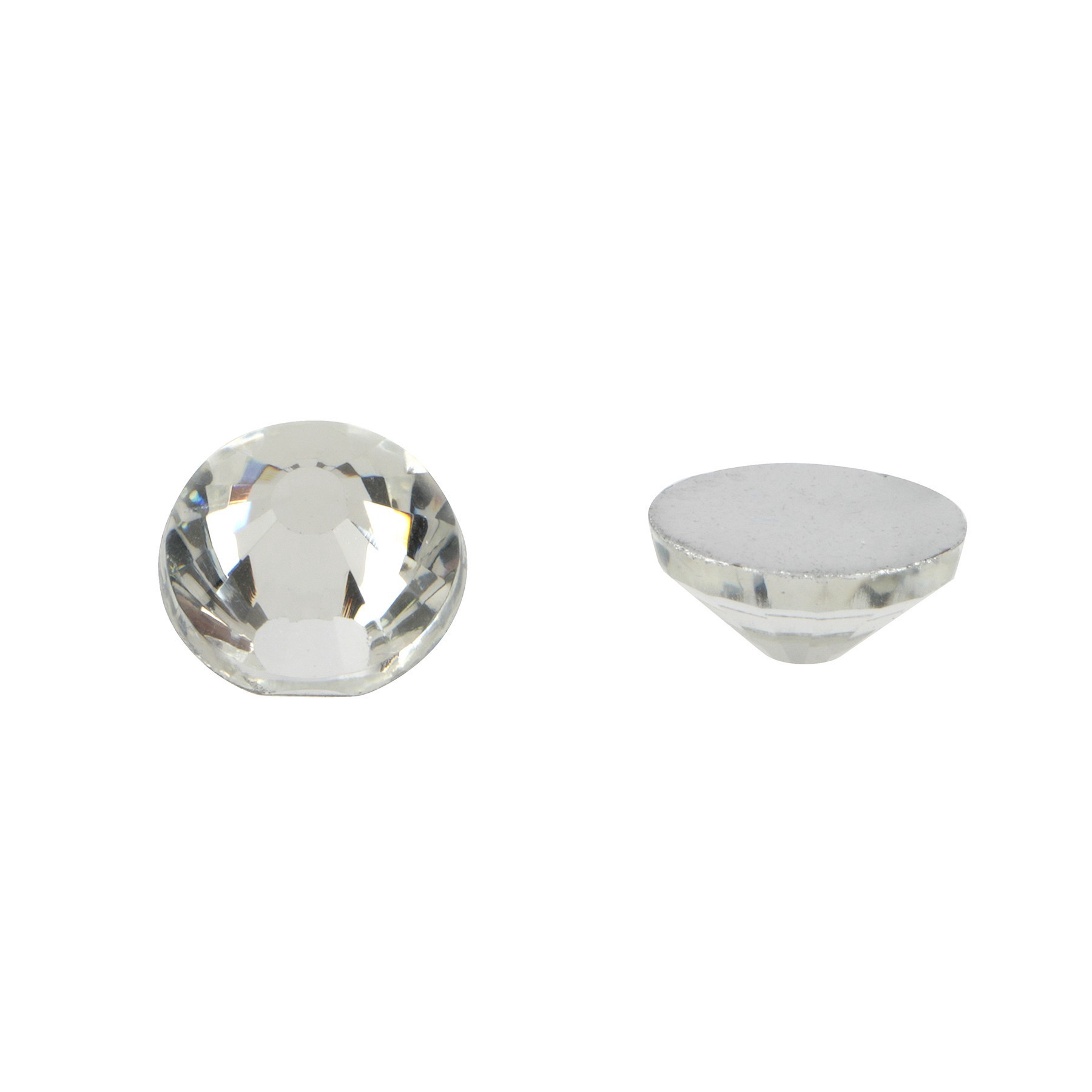 slide 2 of 2, Ss48 Clear Round Flatback Glass Rhinestones, 144ct. By Bead Landing, 144 ct