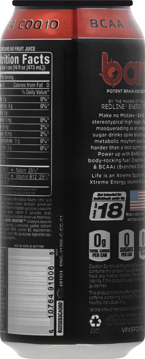 slide 8 of 11, Bang Root Beer Blaze, 16 fl oz