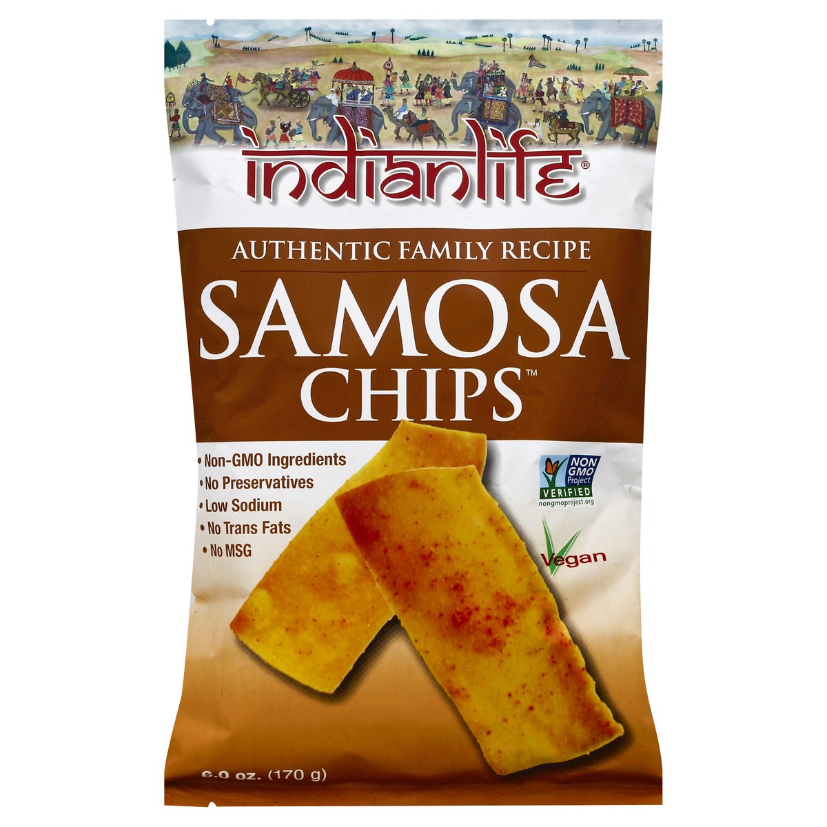 slide 5 of 5, Indianlife Samosa Chips 6 oz, 6 oz