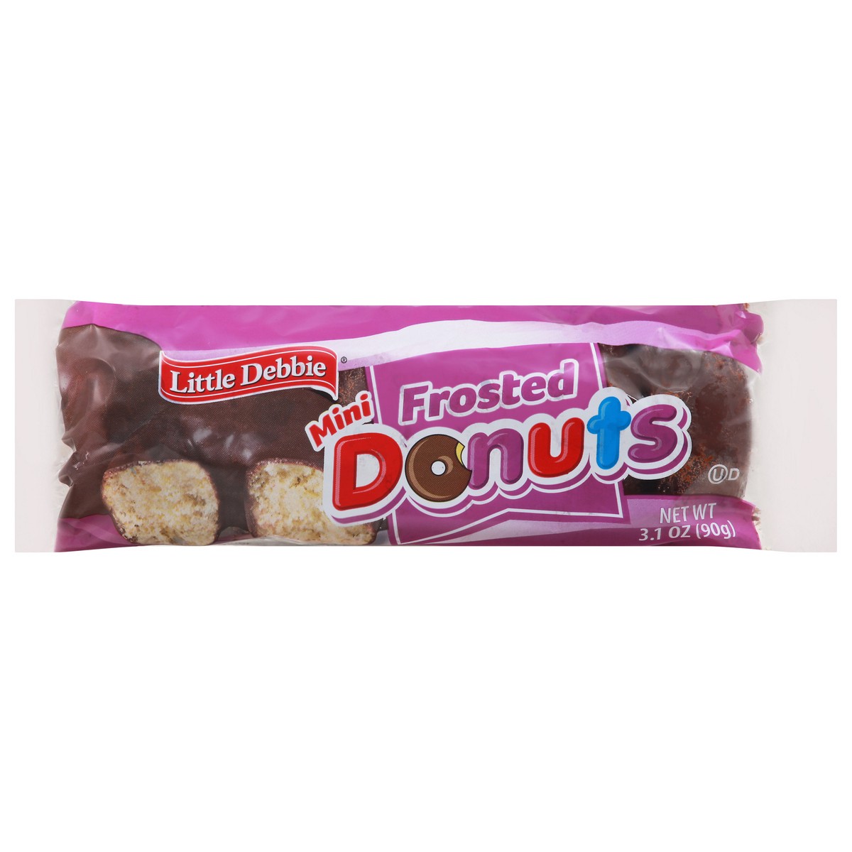 slide 13 of 14, Little Debbie Snack Cakes, Little Debbie Snack Mini Donuts (Frosted), 3.1 oz