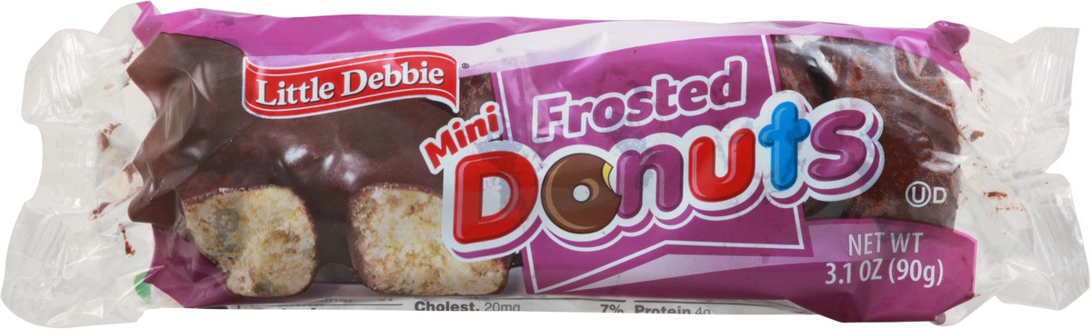 slide 10 of 14, Little Debbie Snack Cakes, Little Debbie Snack Mini Donuts (Frosted), 3.1 oz