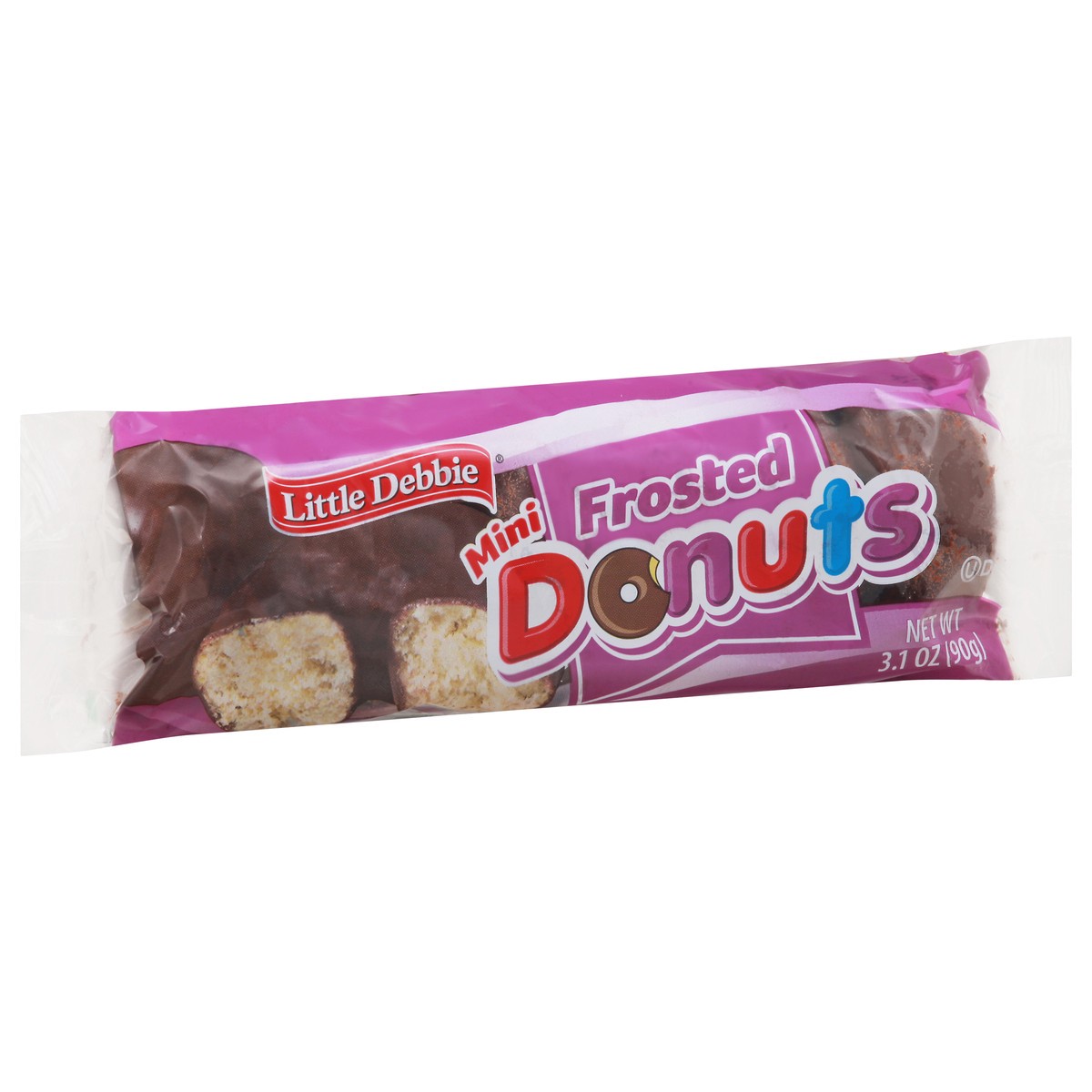 slide 12 of 14, Little Debbie Snack Cakes, Little Debbie Snack Mini Donuts (Frosted), 3.1 oz