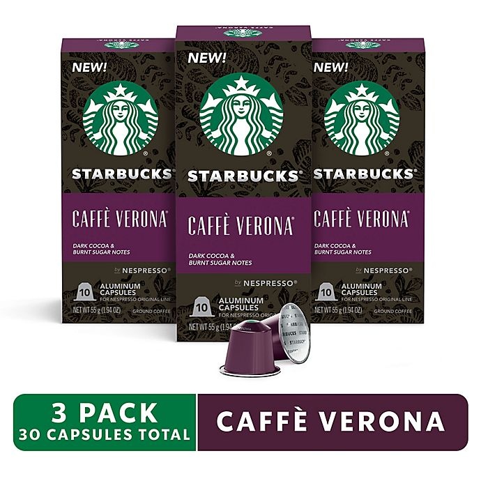 slide 9 of 9, Starbucks by Nespresso Caff Verona Espresso Capsules, 30 ct