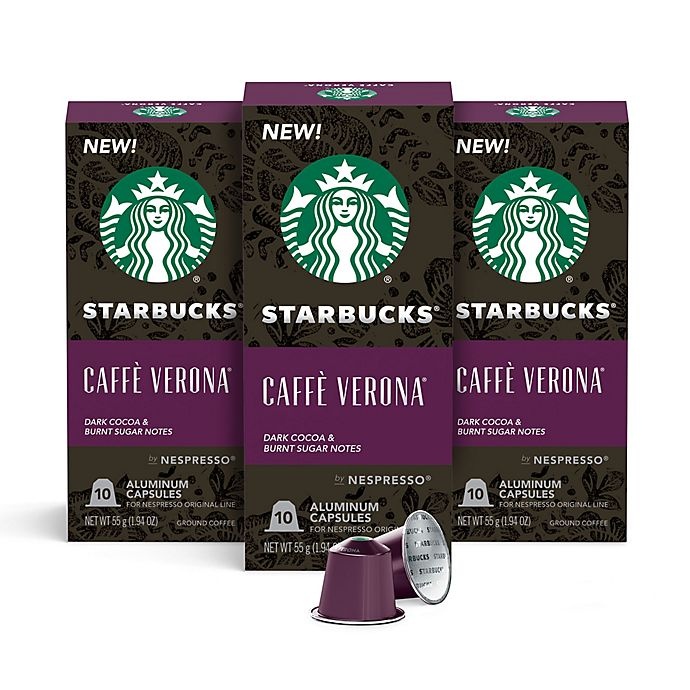 slide 1 of 9, Starbucks by Nespresso Caff Verona Espresso Capsules, 30 ct