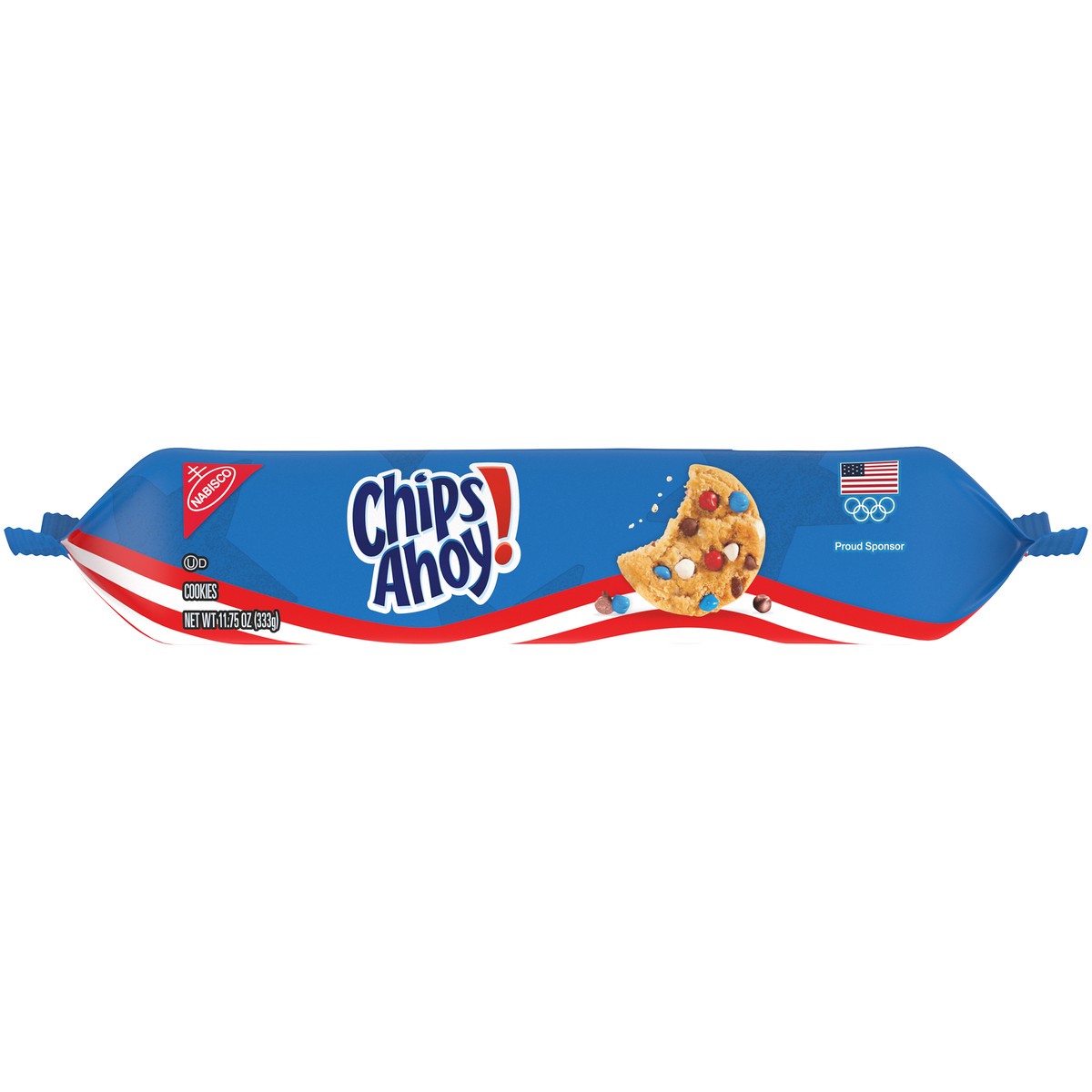slide 12 of 14, Chips Ahoy! Nabisco Chips Ahoy! Red, White & Blue Candy Chips Chocolate Chip Cookies 11.75 oz. Tray, 11.75 oz