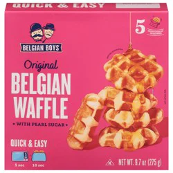 Belgian Boys Original Belgian Waffle with Pearl Sugar - 5 Each