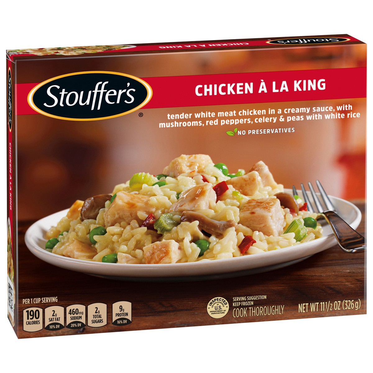 slide 9 of 9, Stouffer's Chicken A La King Frozen Meal, 11.5 oz