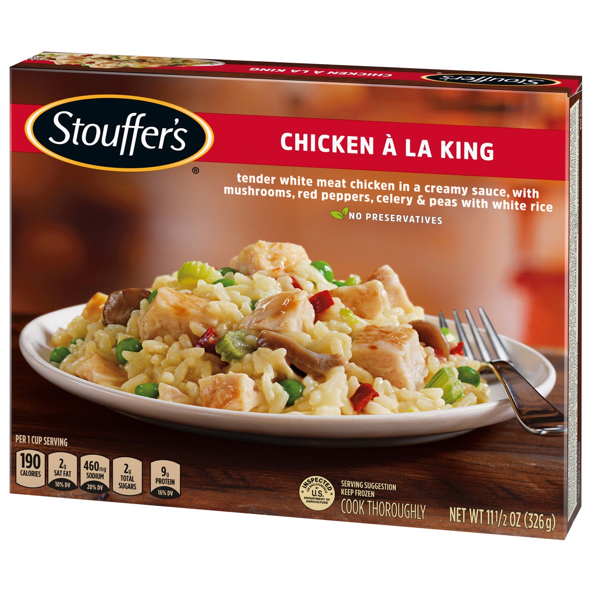 slide 4 of 9, Stouffer's Chicken A La King Frozen Meal, 11.5 oz