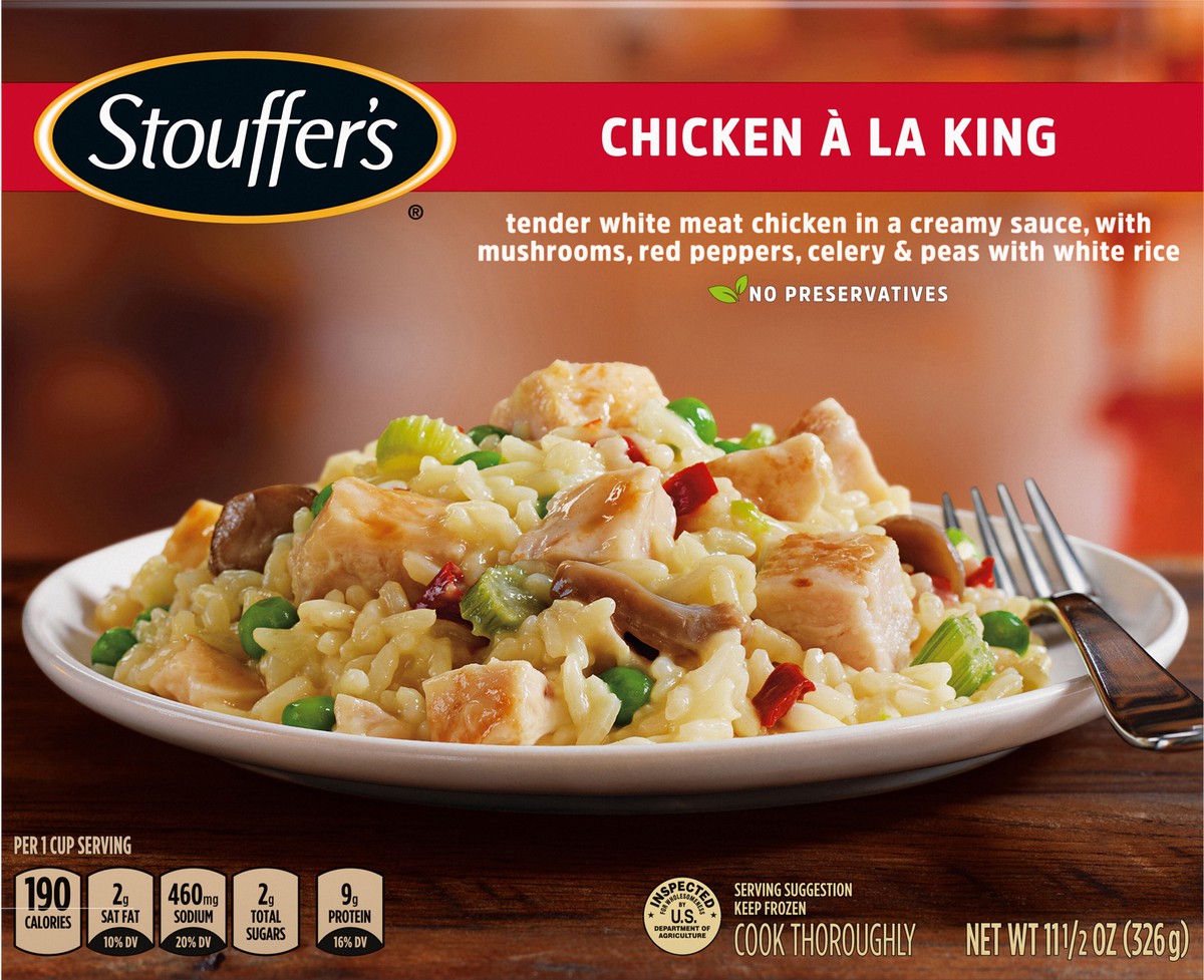 slide 3 of 9, Stouffer's Chicken A La King Frozen Meal, 11.5 oz