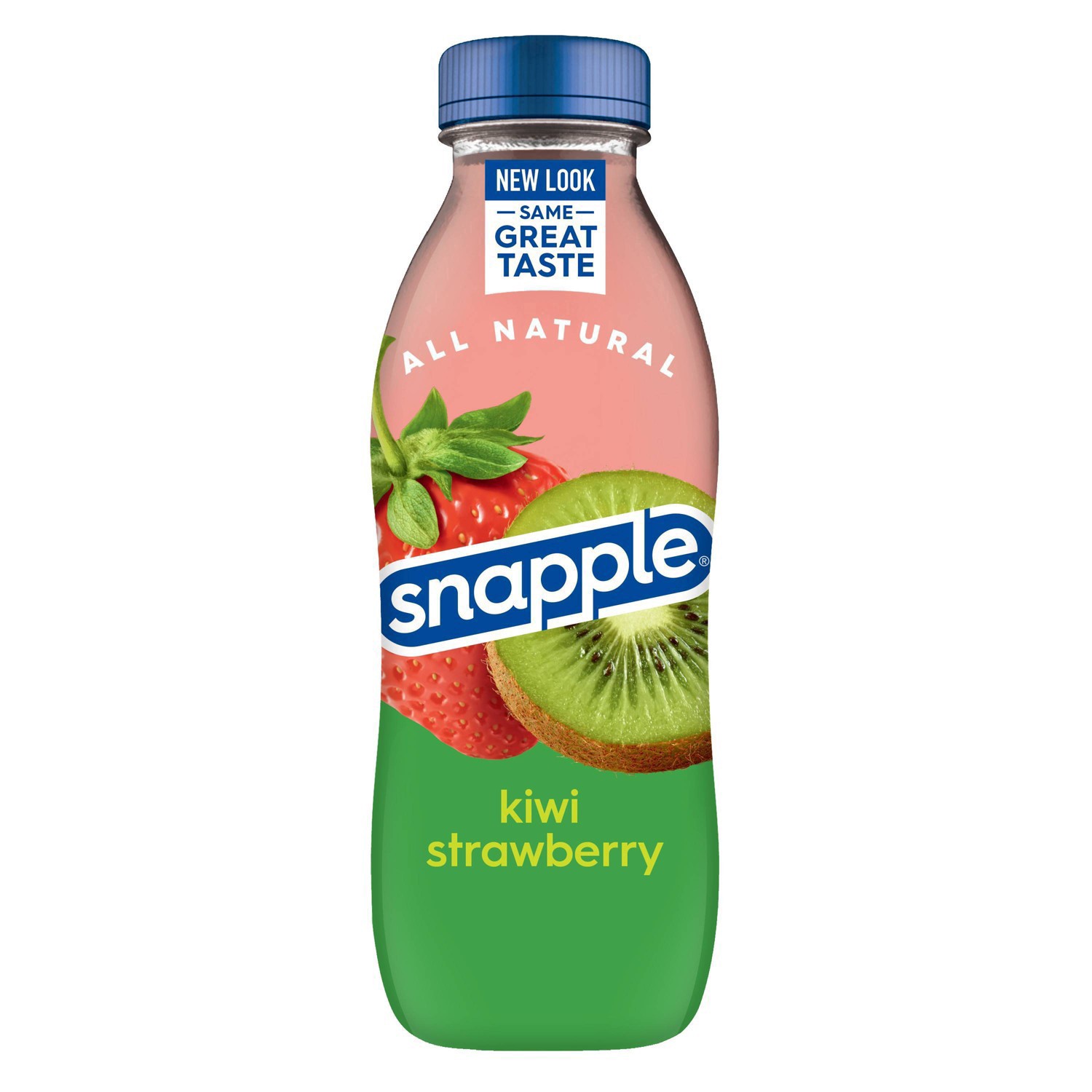 slide 15 of 20, Snapple Kiwi Strawberry Juice Drink, 16 fl oz recycled plastic bottle, 16 fl oz