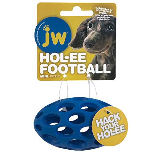 slide 4 of 10, JW Hol-ee Football Dog Toy, XS