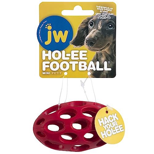 slide 3 of 10, JW Hol-ee Football Dog Toy, XS