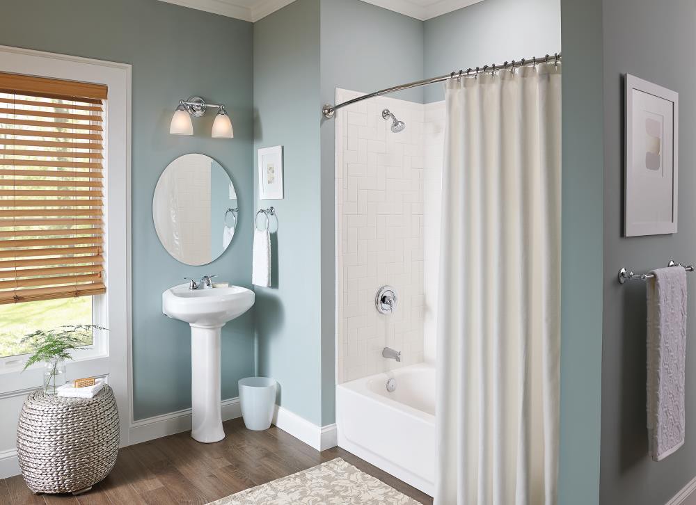 slide 5 of 6, Moen Adler 4.0 -Spray Chrome 3.5-in Round Shower Head 2.5 GPM, 1 ct