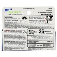 slide 5 of 5, Mack's Macks Ear Seals Earplugs, 1 ct