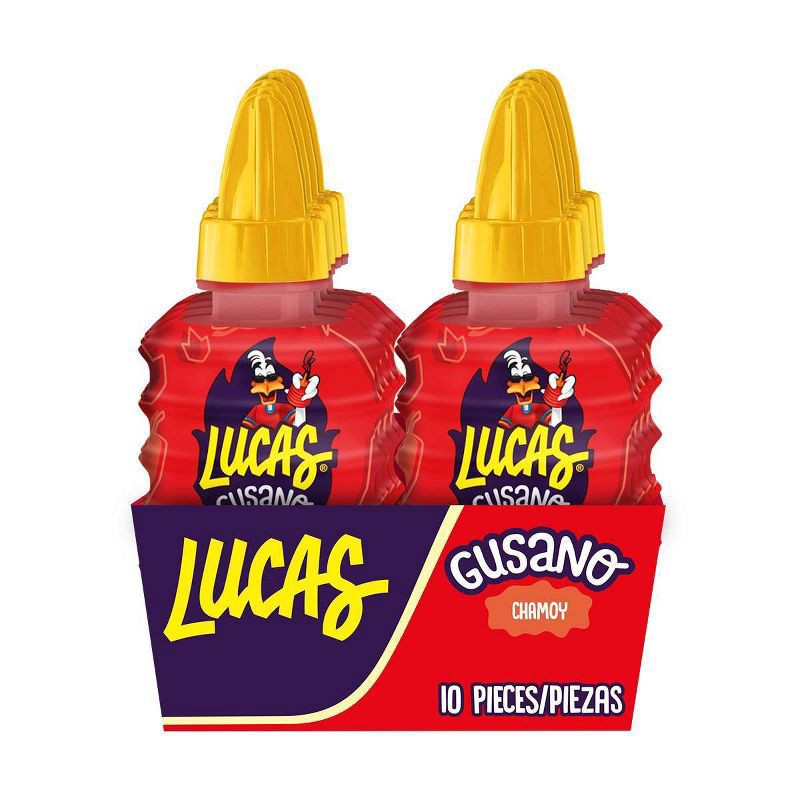 slide 1 of 4, Lucas Gusano Chamoy - 12.6oz, 12.6 oz