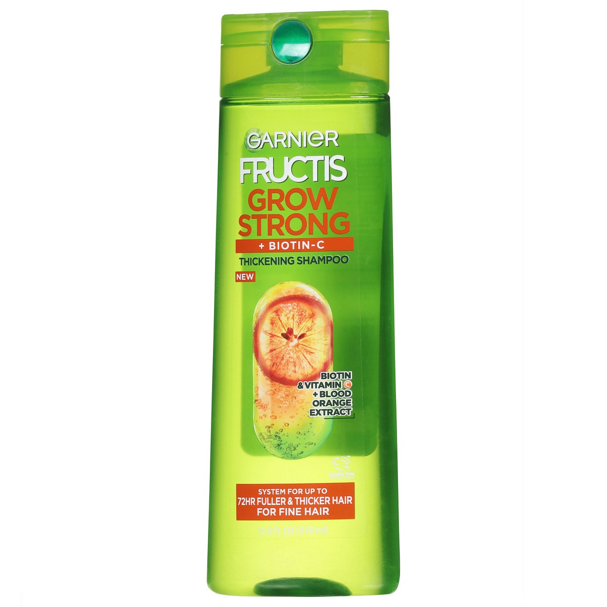 slide 3 of 9, Garnier Grow Strong + Biotin C Thickening Shampoo 12.5 fl oz, 12.5 fl oz