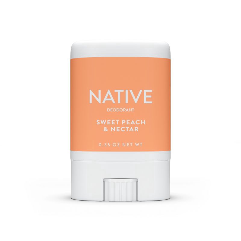 slide 2 of 10, Native Aluminum-Free Deodorant - Sweet Peach & Nectar - Trial Size - 0.35oz, 0.35 oz