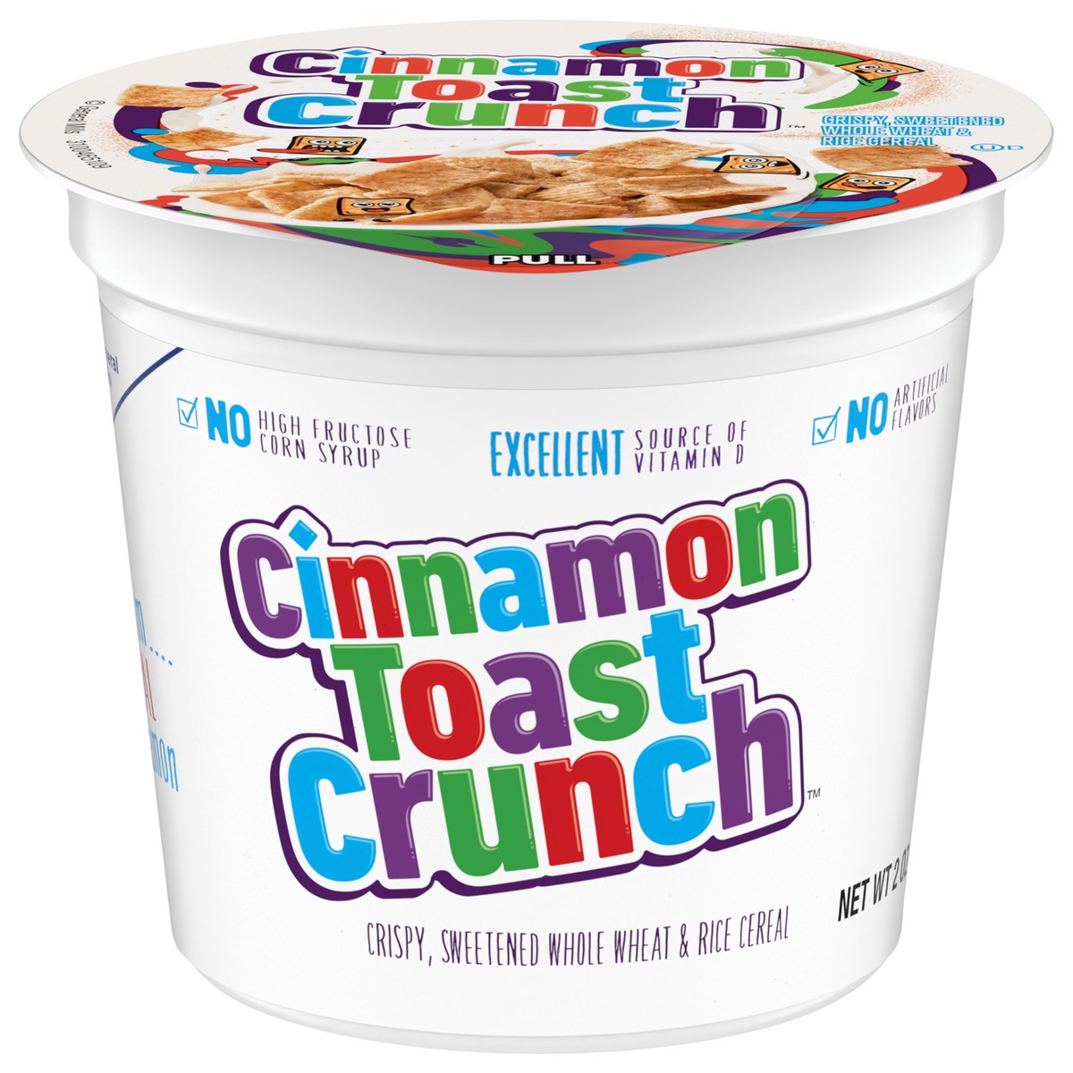 slide 1 of 9, Cinnamon Toast Crunch Breakfast Cereal Cup, Single Serve Cereal, 2 oz, 2 oz