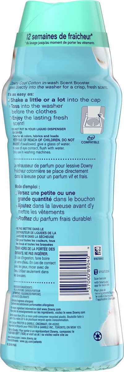 slide 2 of 4, Downy Cool Cotton In Wash Scent Booster Beads - 20.1 Oz, 20.1 oz