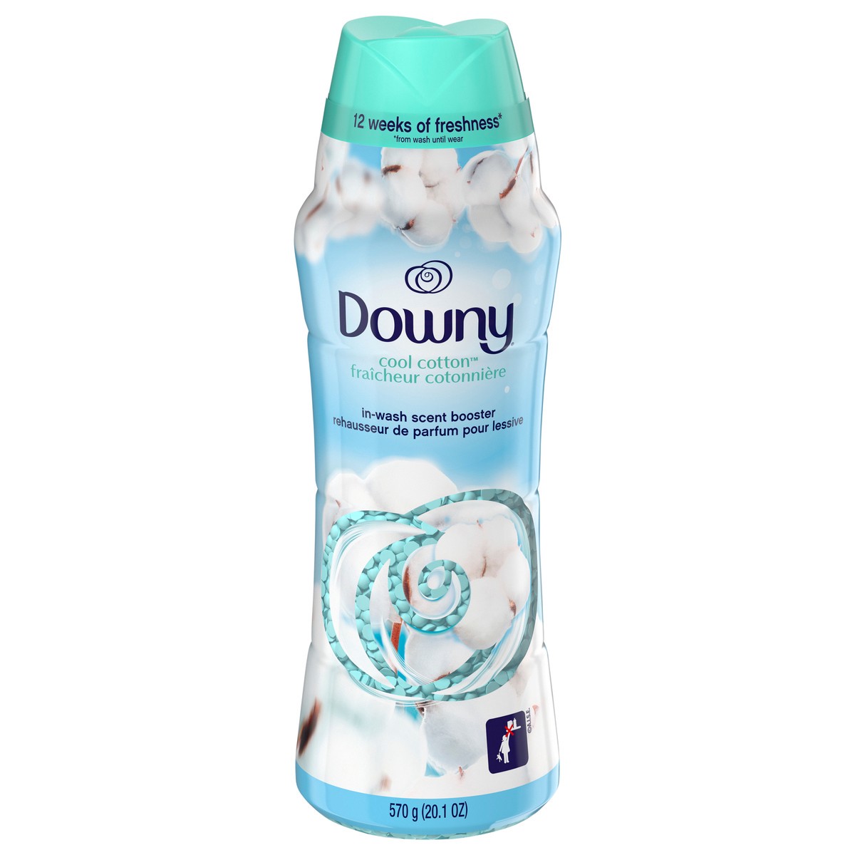 slide 1 of 4, Downy Cool Cotton In Wash Scent Booster Beads - 20.1 Oz, 20.1 oz