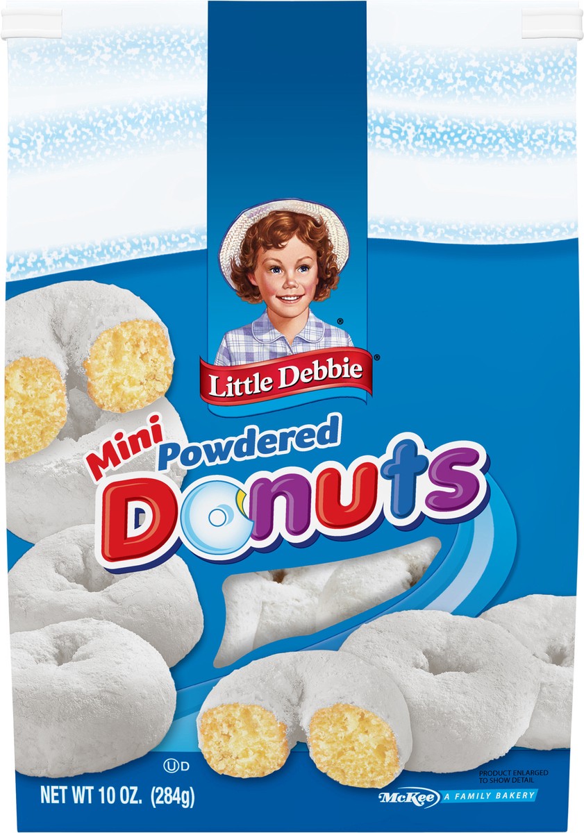 slide 3 of 13, Little Debbie Mini Powdered Donuts - 10oz, 10 oz