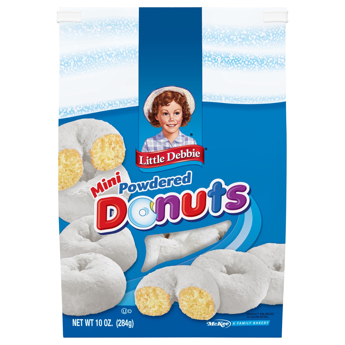 slide 1 of 13, Little Debbie Mini Powdered Donuts- 10 oz, 10 oz