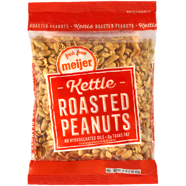 slide 1 of 1, Fresh From Meijer Peanuts Kettle Roasted, 16 oz