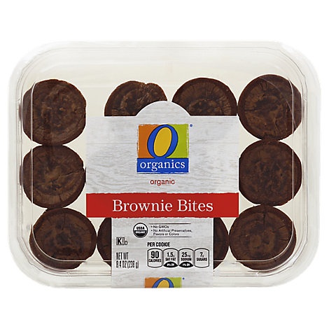 slide 1 of 1, O Organics Brownie Bites - Each, 1 ct