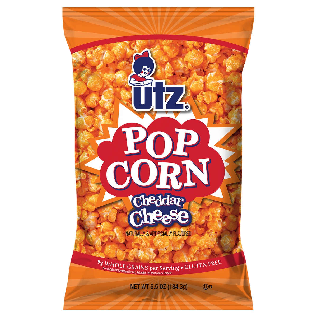 slide 5 of 11, Utz Cheddar Cheese Popcorn 6.5 oz, 6.5 oz