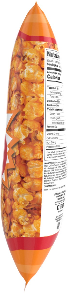 slide 10 of 11, Utz Cheddar Cheese Popcorn 6.5 oz, 6.5 oz