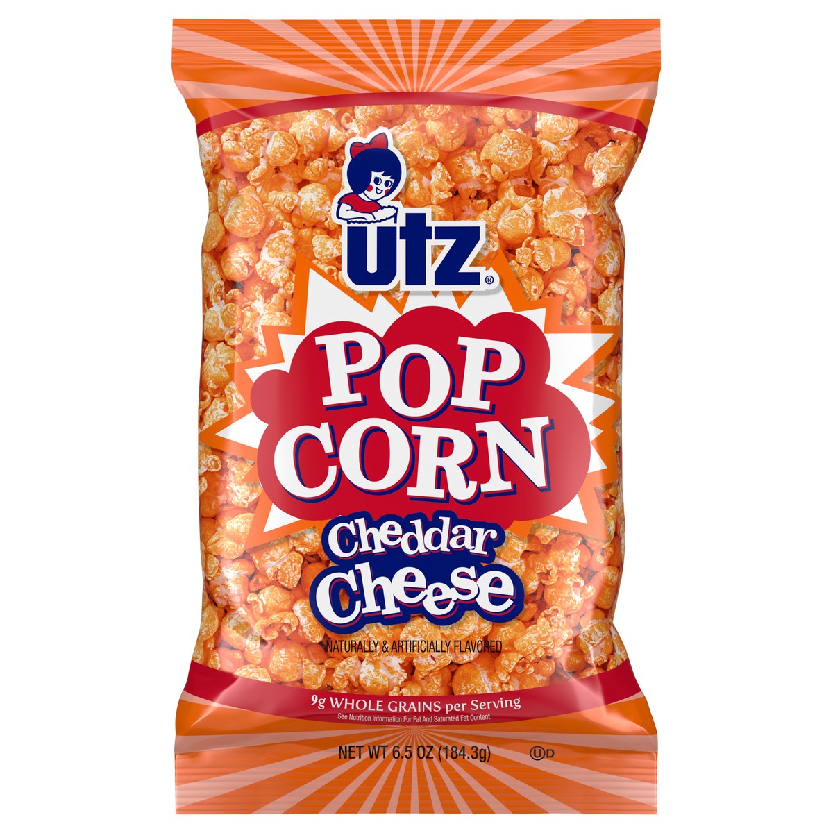 slide 1 of 11, Utz 6.5 oz Utz Cheddar Cheese Popcorn, 6.5 oz