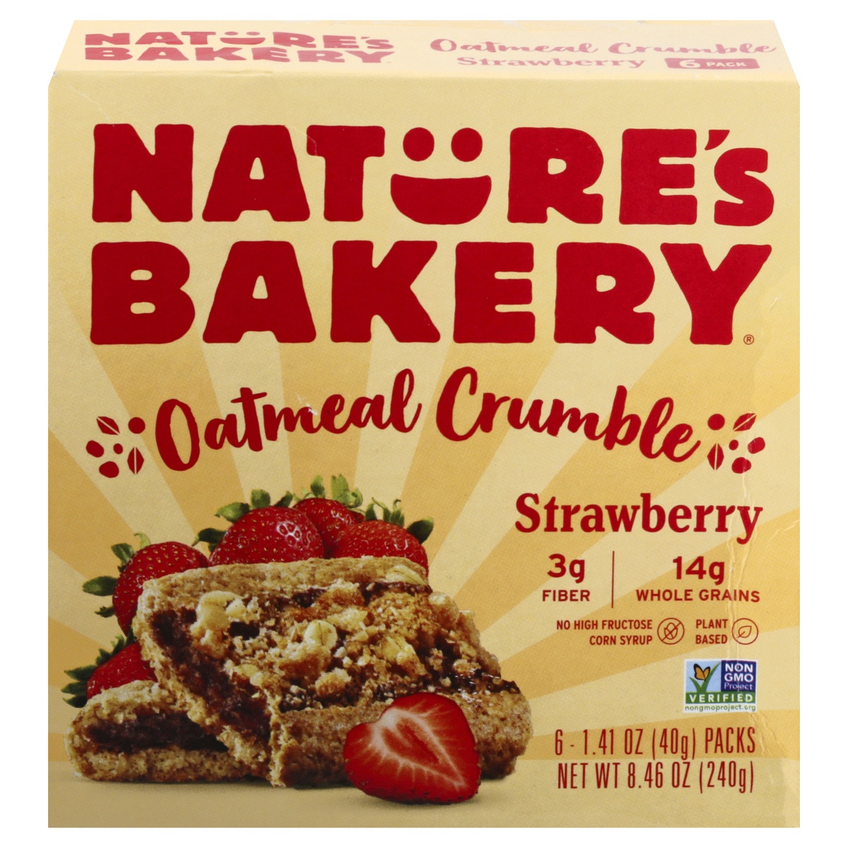 slide 1 of 4, Nature's Bakery Strawberry Crumble Bar - 6ct, 