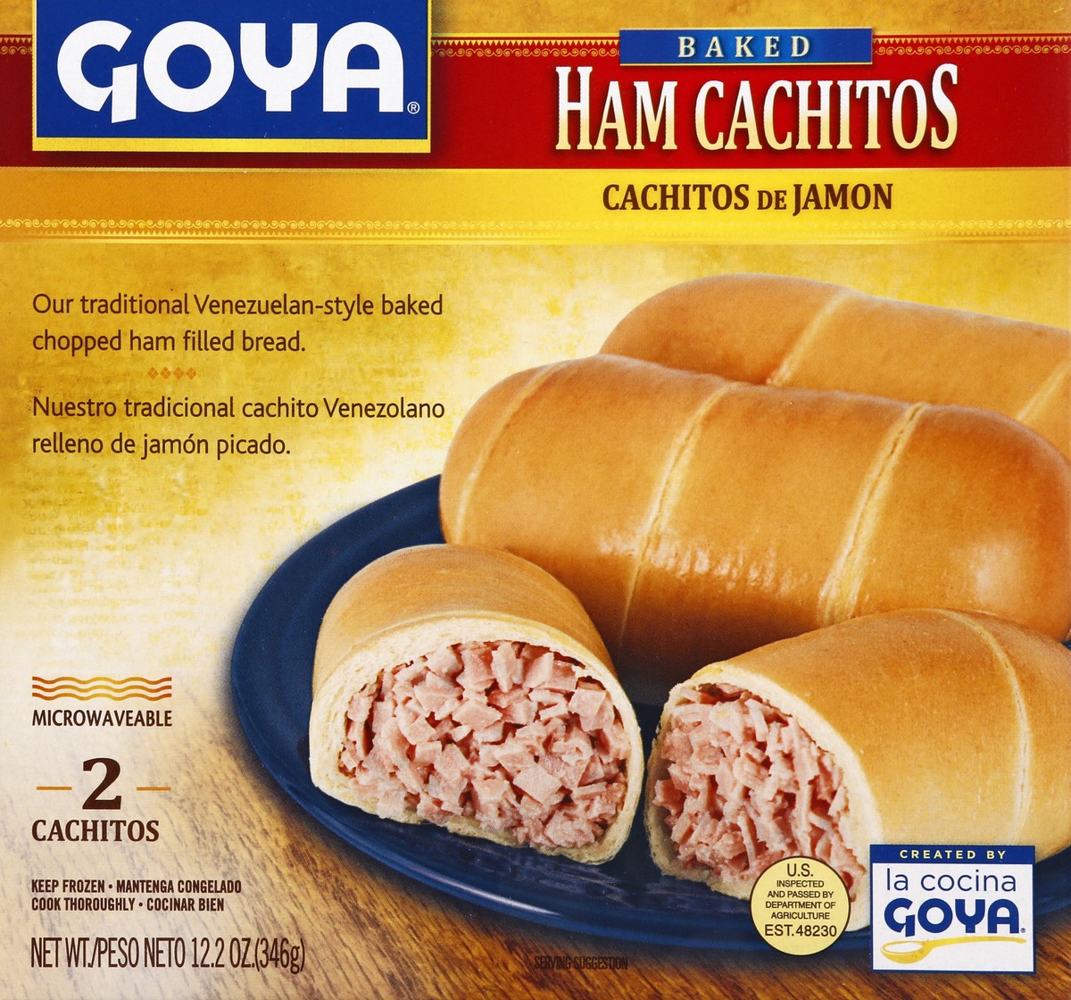 slide 1 of 11, Goya Baked Ham & Cheese Cachitos 2 Each, 2 ct