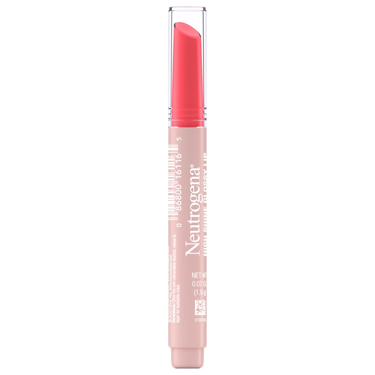 slide 4 of 12, Neutrogena High Shine Glossy Lip Balm, Poppy Pink, 1 ct