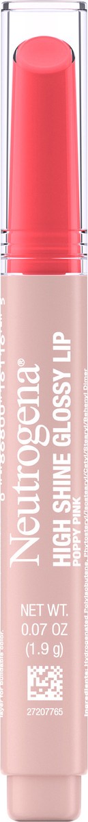 slide 3 of 12, Neutrogena High Shine Glossy Lip Balm, Poppy Pink, 1 ct