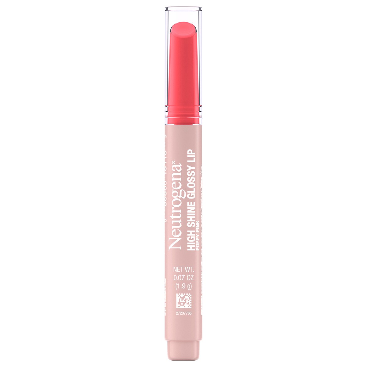 slide 1 of 12, Neutrogena High Shine Glossy Lip Balm, Poppy Pink, 1 ct