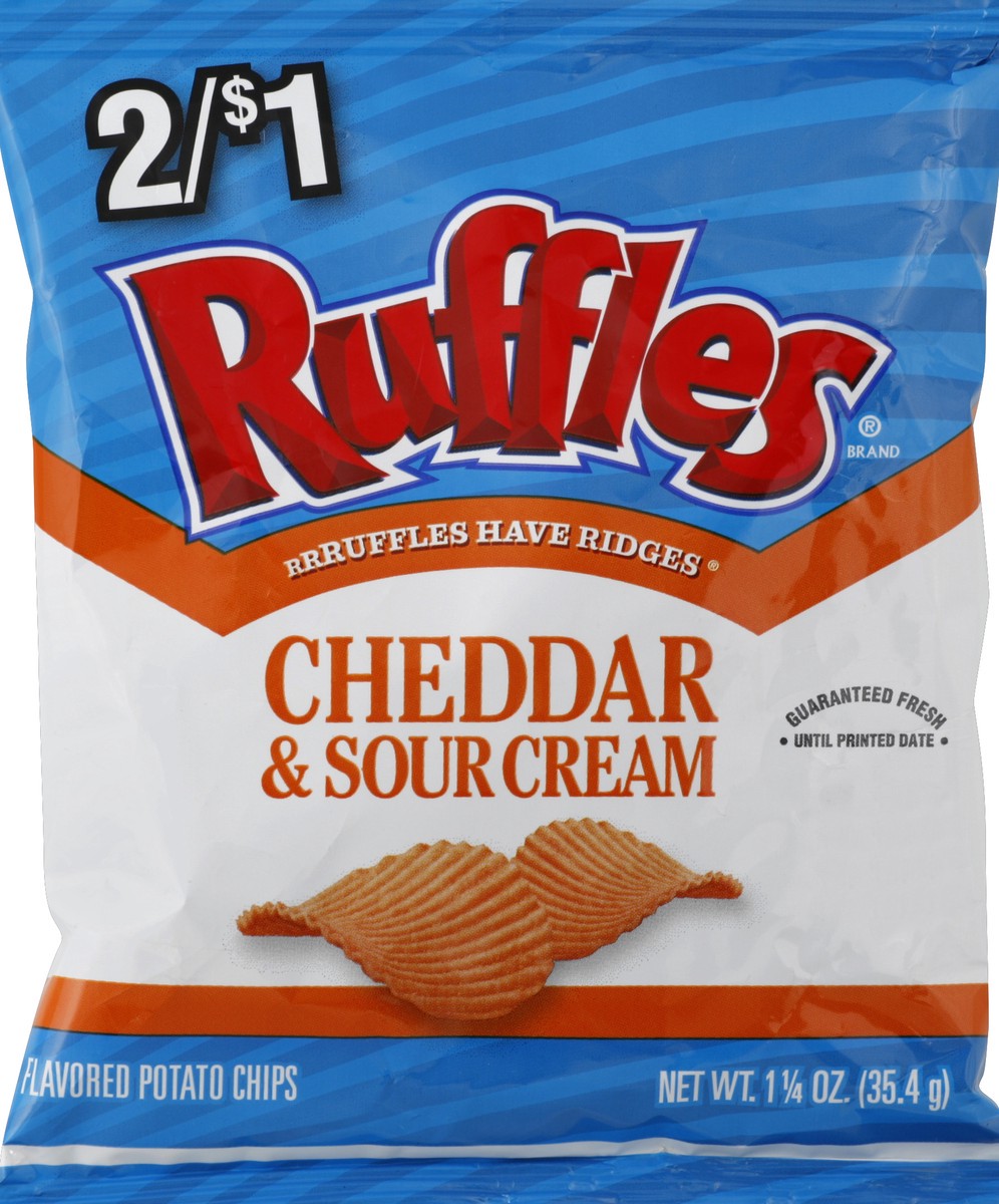 slide 3 of 6, Ruffles Potato Chips 1.25 oz, 1.25 oz