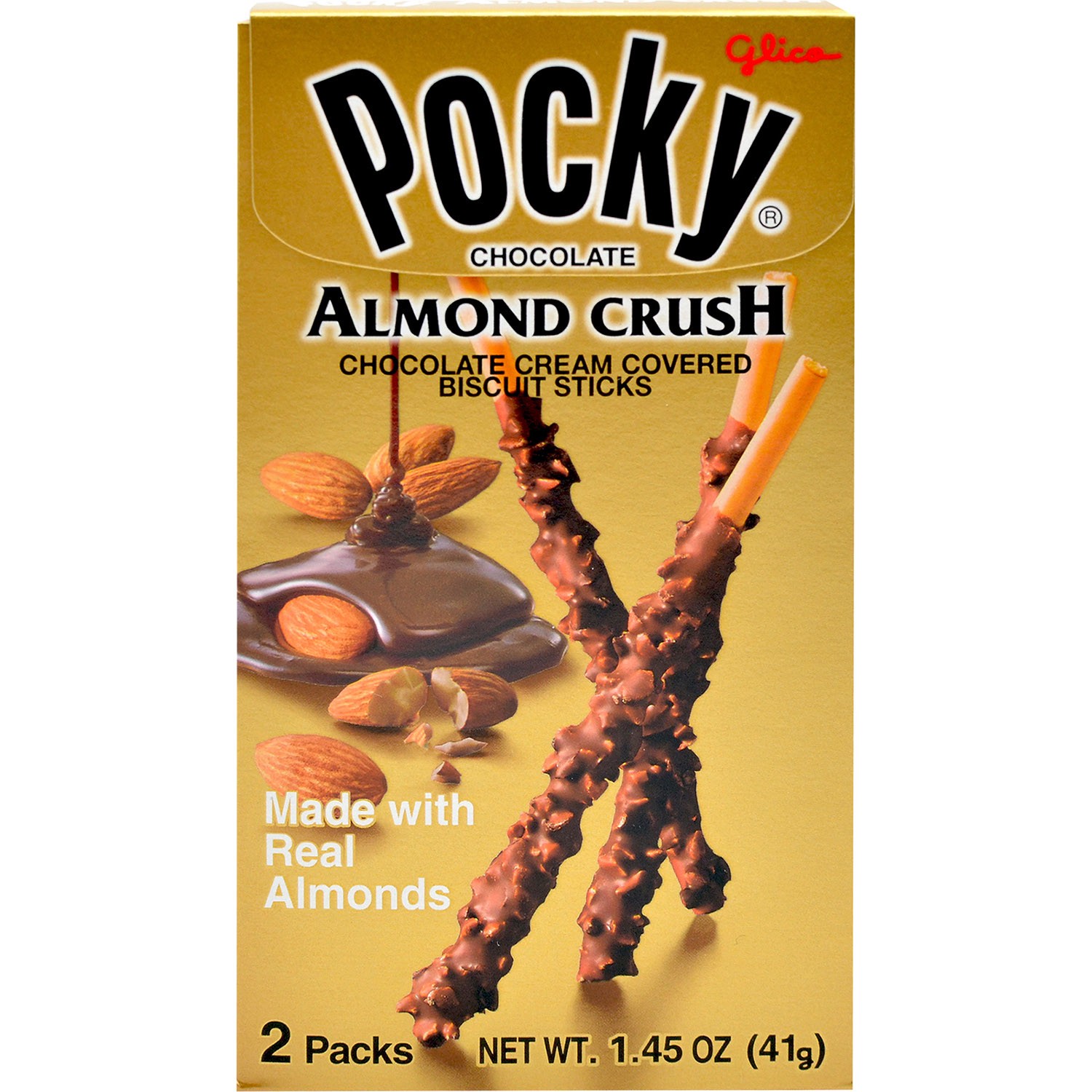 slide 1 of 4, Glico Almond Crush PoCookie Sticks, 1.45 oz