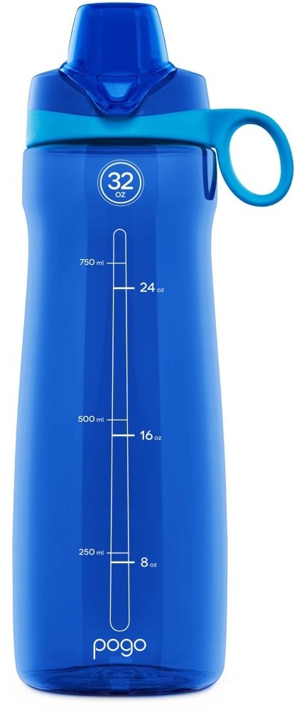 slide 1 of 1, Ello Pogo Tritan Water Bottle - Blue, 32 oz