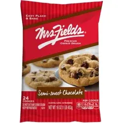 Mrs. Field's Cookie Dough, Premium, Semi-Sweet Chocolate